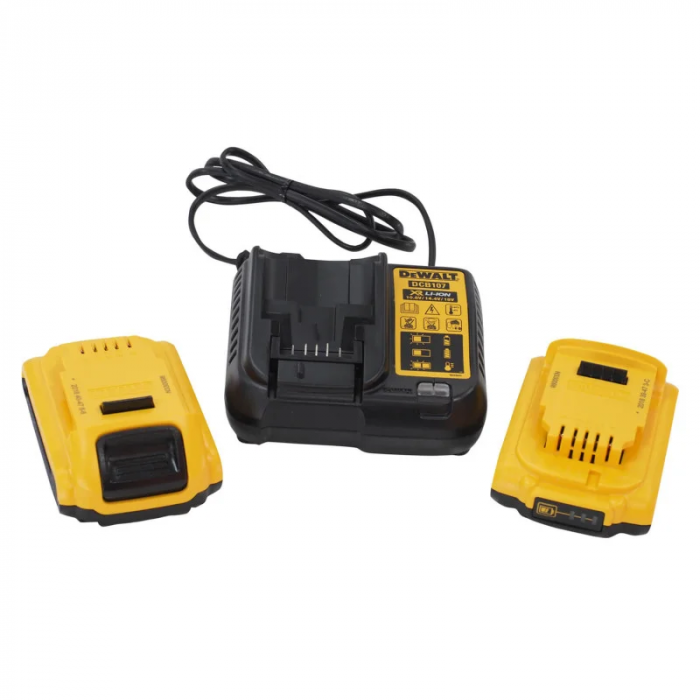 Дриль-шурупокрут DeWalt XR Li-Ion 18В акб 2х2А·год 42Нм 450-1800об/хв патрон 13мм ЗП кейс 1.28кг