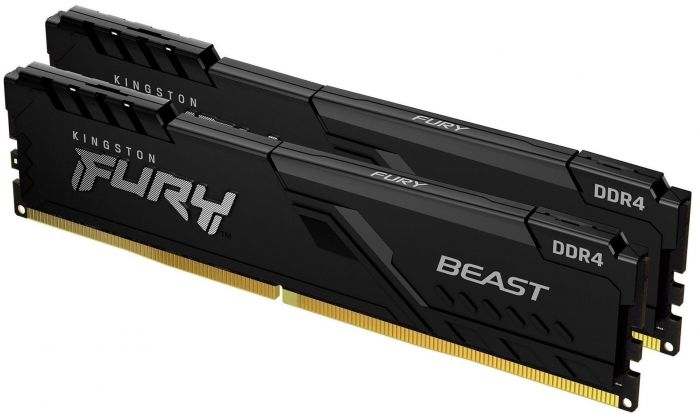 Пам'ять ПК Kingston DDR4 16GB KIT (8GBx2) 3200 FURY Beast