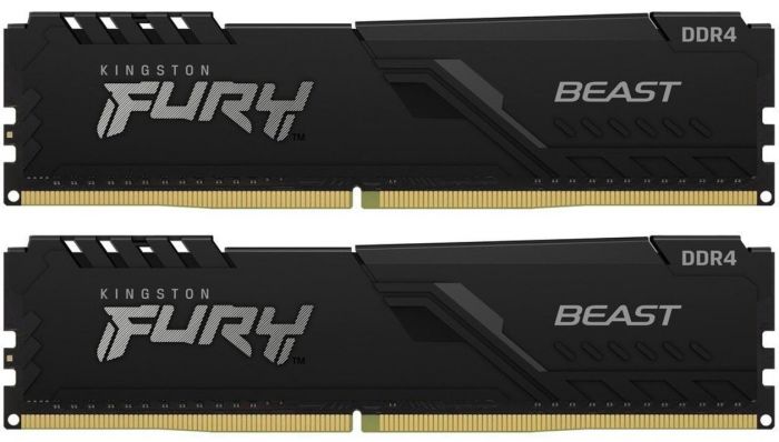 Пам'ять ПК Kingston DDR4 16GB KIT (8GBx2) 3200 FURY Beast