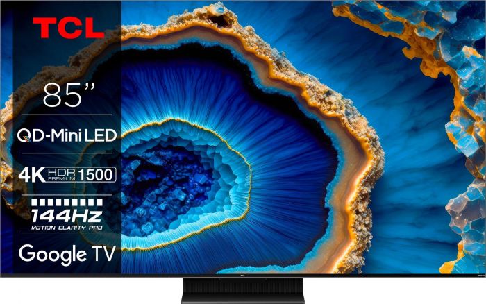 Телевізор 85" TCL MiniLED 4K 144Hz Smart Google TV Titan ONKYO sound
