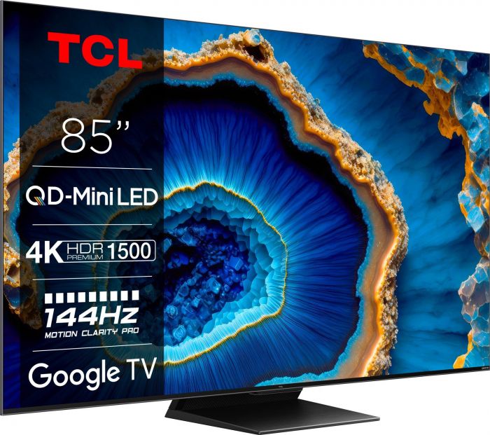 Телевізор 85" TCL MiniLED 4K 144Hz Smart Google TV Titan ONKYO sound