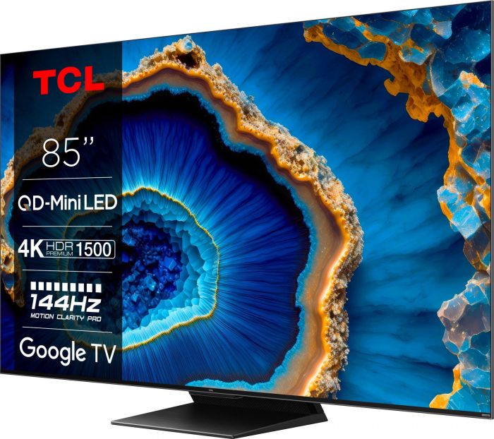 Телевізор 85" TCL MiniLED 4K 144Hz Smart Google TV Titan ONKYO sound