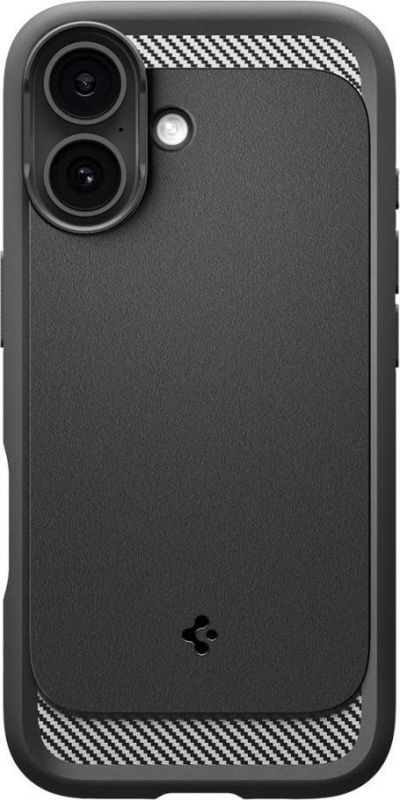 Чохол Spigen для iPhone 17, Rugged Armor MagFit, Matte Black