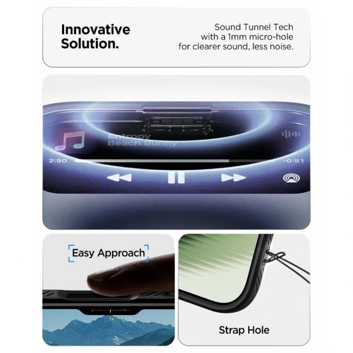 Чохол Spigen для iPhone 17, Liquid Air, Matte Black