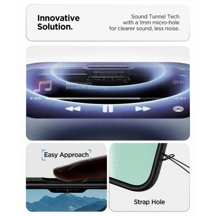 Чохол Spigen для iPhone 17 Air, Liquid Air, Matte Black