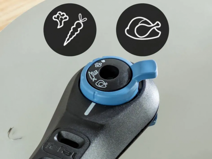 Скороварка Tefal Secure Trendy, 6л, з паровим кошиком, нержавіюча сталь, пластик