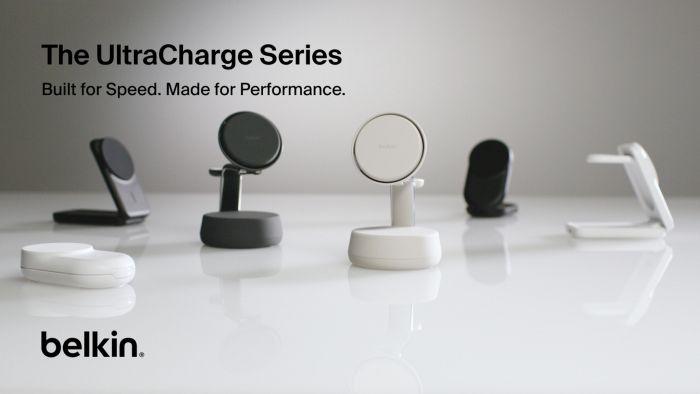Зарядний пристрій бездротовий Belkin UltraCharge 2-in-1 Foldable Magnetic Charging 25Вт, чорний