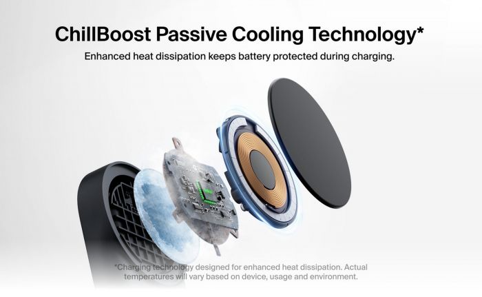 Зарядний пристрій бездротовий Belkin UltraCharge 2-in-1 Foldable Magnetic Charging 25Вт, чорний