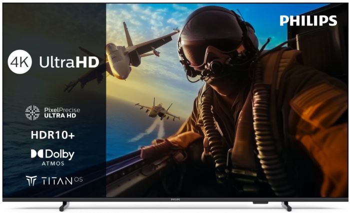 Телевізор 55" Philips LED 4K 60Hz Smart Titan OS Black