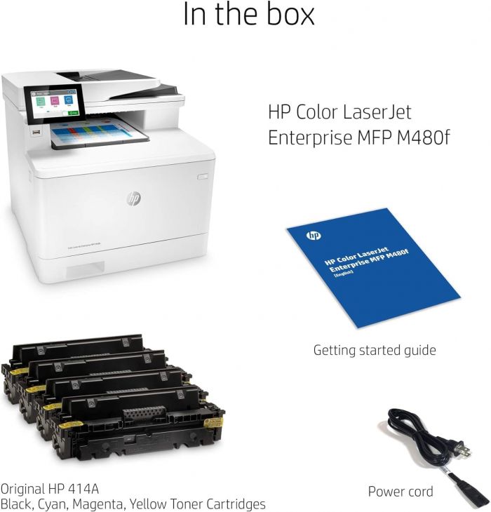 Багатофункціональний пристрій А4 кол. HP Color LaserJet Enterprise M480f