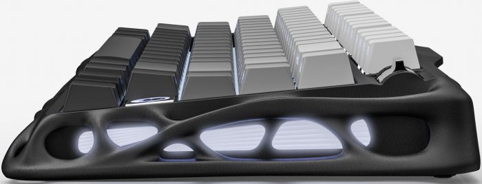 Клавіатура механічна GravaStar Mercury K1 80keys, GravaStar x Kailh Cheery Pink, EN/UKR, BT/WL/USB, чорний