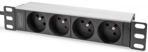 Пристрій розподілу електроживлення DIGITUS 10" 1U, 16A, 230V 4xSchuko, вилка Schuko