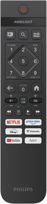 Телевізор 55" Philips QLED 4K 60Hz Smart Titan OS Black