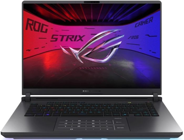 Ноутбук ASUS ROG Strix G16 G615LW-S5131W 16" FHD+ IPS, Intel Ultra 9 275HX, 64GB, F1TB, NVD5080-16, Win11, Сірий
