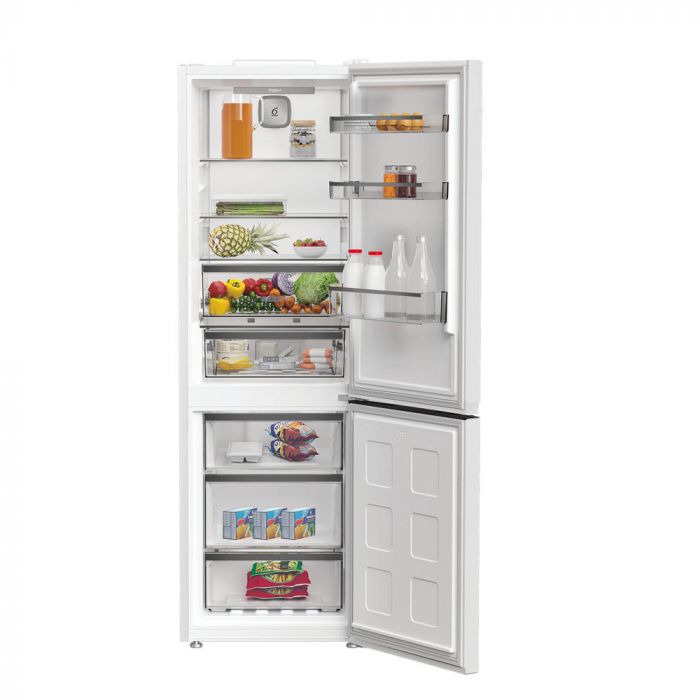 Холодильник Whirlpool з нижн. мороз., 186.5x60х66.3, холод.відд.-210л, мороз.відд.-104л, 2дв., А++, NF, інв., дисплей, зона нульова, білий