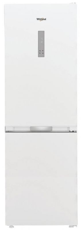 Холодильник Whirlpool з нижн. мороз., 186.5x60х66.3, холод.відд.-210л, мороз.відд.-104л, 2дв., А++, NF, інв., дисплей, зона нульова, білий