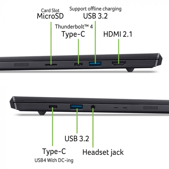 Ноутбук Acer Predator Triton 14 PT14-52T 14.5" 2.8K OLED Touch, Intel U9-288V, 32GB, F2TB, NVD5070-8, Win11P, чорний