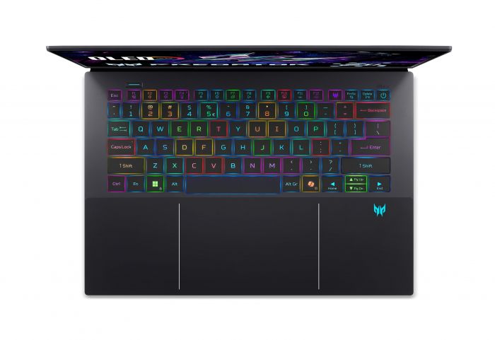 Ноутбук Acer Predator Triton 14 PT14-52T 14.5" 2.8K OLED Touch, Intel U9-288V, 32GB, F2TB, NVD5070-8, Win11P, чорний