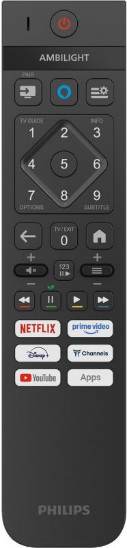 Телевізор 75" Philips QLED 4K 144Hz Smart Titan OS Black Ambilight