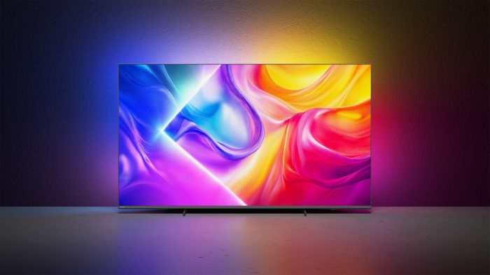 Телевізор 75" Philips QLED 4K 144Hz Smart Titan OS Black Ambilight