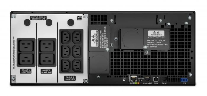Джерело безперебійного живлення APC Smart-UPS Online 6000VA/6000W, RM 4U, LCD, USB, RS232, 6xC13, 4xC19