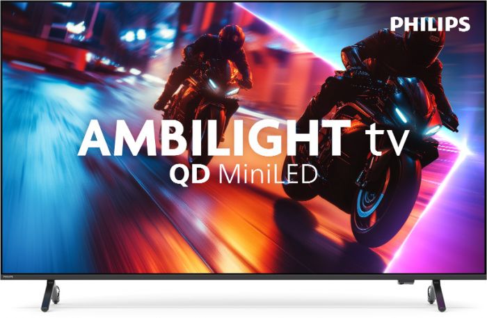 Телевізор 55" Philips MiniLED 4K 144Hz Smart Titan OS Black Ambilight