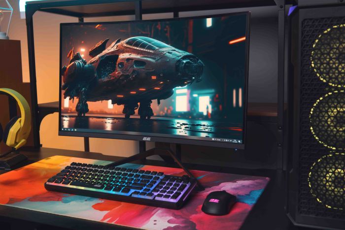 Монітор 2E GAMING 27" G2725BV HDMI, DP, VA, 2560x1440, 180Hz, 1ms, CURVED, FreeSync