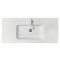 Раковина, умивальник Adamant FLATE, штучний камінь, прямокут., з отвором для змішувача, з отвором для переливу, 1000х450х140мм, накладний, білий