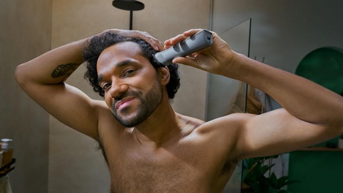 Тример Philips Series 5000, для бороди, голови та тіла, насадок-10, сталь, сірий