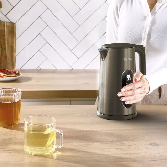 Електрочайник Tefal Selection 1.7л, з подвійними стінками, 6 темп.реж, підтримка температури, сенc. управління, бронзовий