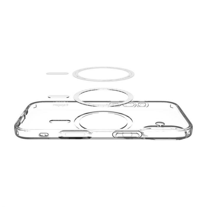 Чохол Spigen для iPhone 17, Liquid Crystal MagFit, Clear White