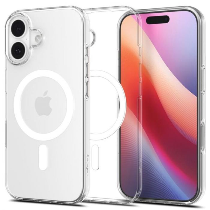Чохол Spigen для iPhone 17, Liquid Crystal MagFit, Clear White