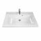 Раковина, умивальник Adamant QUANTO, штучний камінь, прямокут., з отвором для змішувача, з отвором для переливу, 800х447х140мм, накладний, білий