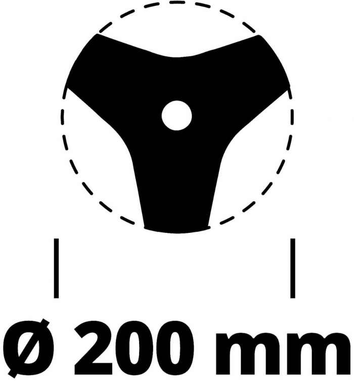 Ніж для тример-коси Einhell Agillo 200мм