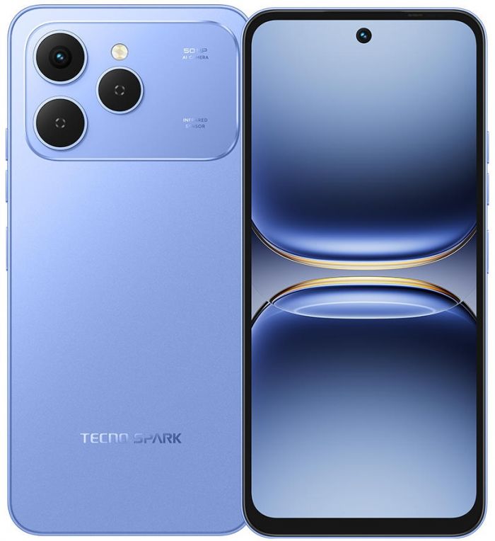 Смартфон TECNO Spark 40 (KM5n) 6.67" 8/256ГБ, 2SIM, 5200мА•год, Mirage Blue