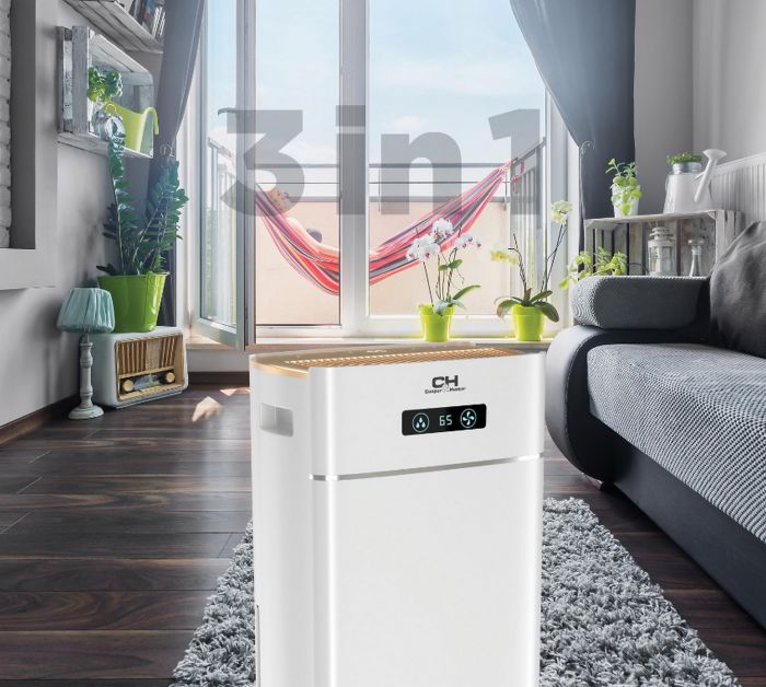 Осушувач повітря Cooper&Hunter CH-D014WD8-30LDWF 30 л. на добу, 80 м2, 160 м3/г, ел.кер-ня, WI-FI, резервуар 5 л, дисплей, таймер, іонізатор