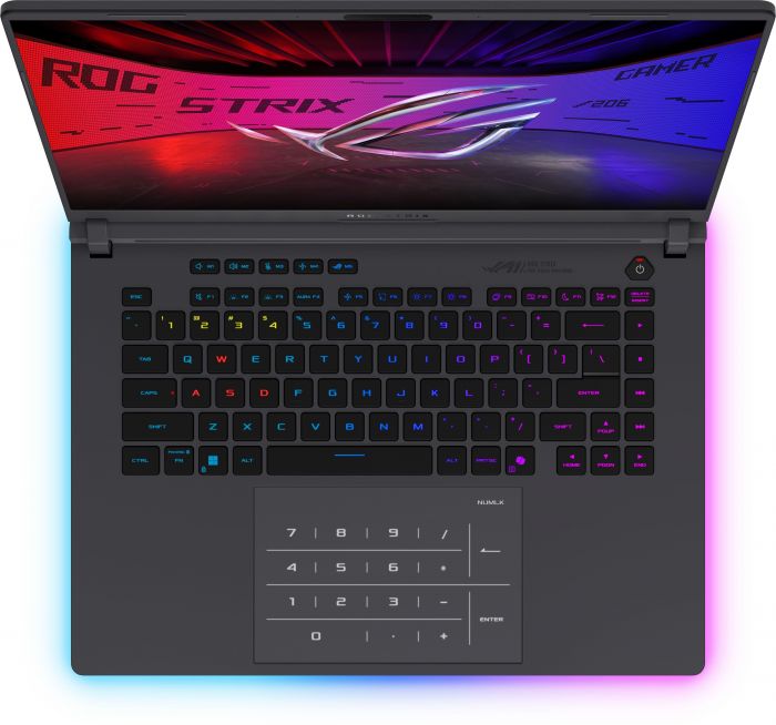 Ноутбук ASUS ROG Strix G16 G615JH-RV082 16" FHD+ IPS, Intel i5-13450HX, 16GB, F512GB, NVD5050-8, NoOS, Сірий