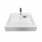 Раковина, умивальник Adamant WASHER NEW, штучний камінь, прямокут., з отвором для змішувача, без переливу, 595х595х115мм, накладний, білий