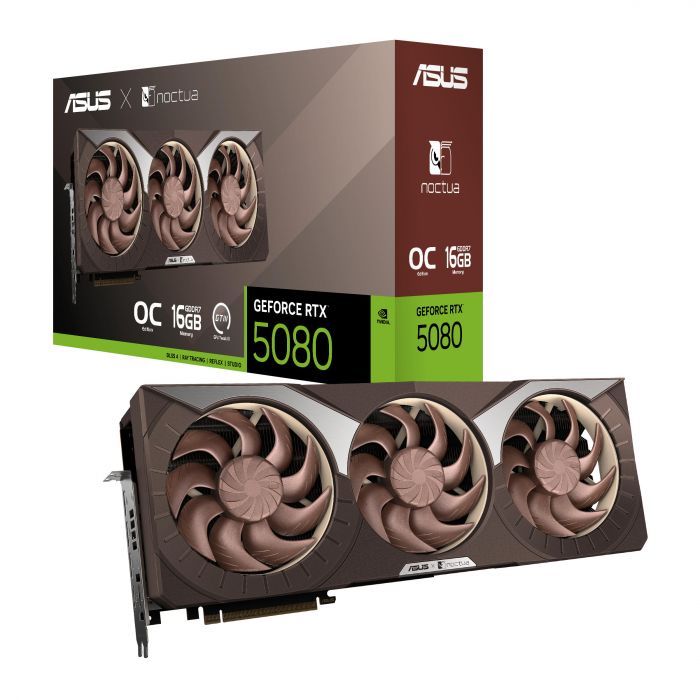 Відеокарта ASUS GeForce RTX 5080 16GB GDDR7 OC RTX5080-O16G-NOCTUA