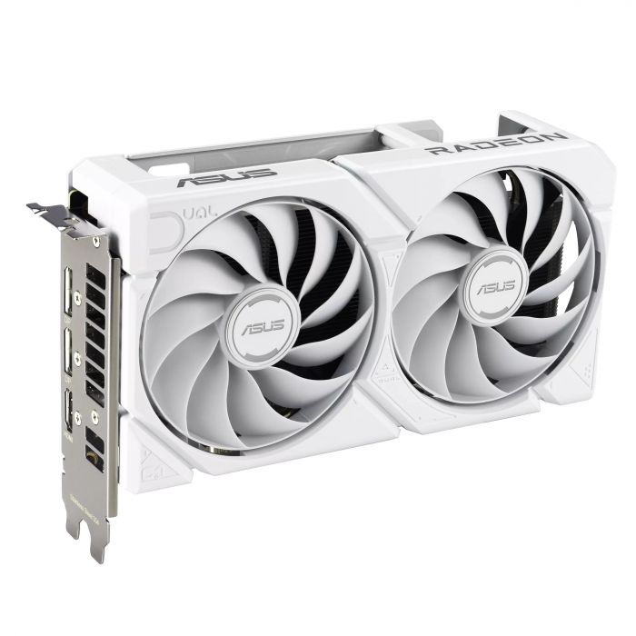 Вiдеокарта ASUS Radeon RX 9060 XT 16GB GDDR6 OC DUAL-RX9060XT-16G-WHITE білий