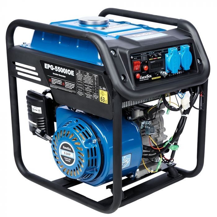 Генератор бензиновий інверторний EnerSol EPG-5500IOE 230В 5/5.5кВт електростартер 28кг