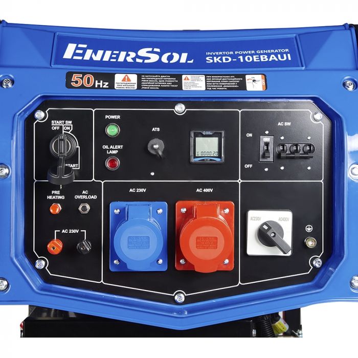 Генератор дизельний інверторний EnerSol SKD-10EBAUI 230/400В 9.5/10кВт електростартер 138кг