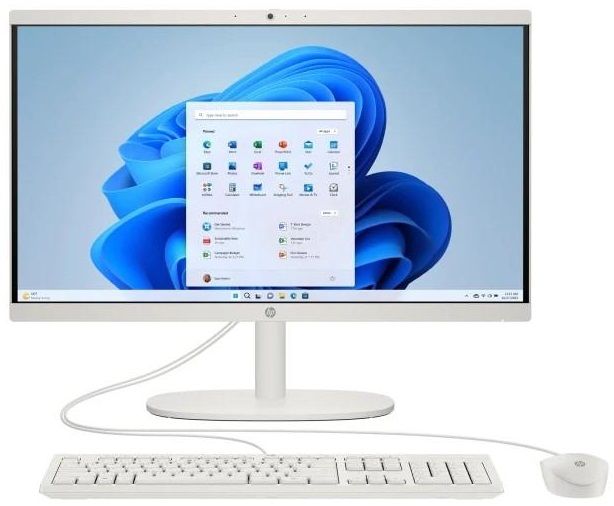 Комп'ютер персональний моноблок HP All-in-One 21,5" FHD VA AG, Intel i3-N300, 8GB, F512GB, UMA, WiFi, кл+м, 2р, DOS, білий
