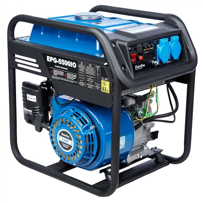 Генератор бензиновий інверторний EnerSol EPG-5500IO 230В 5/5.5кВт ручний стартер 28кг