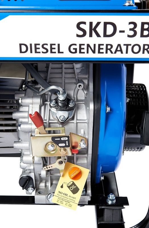 Генератор дизельний EnerSol SKD-3B, 230В, 2.8/3кВт, ручний стартер, 85кг