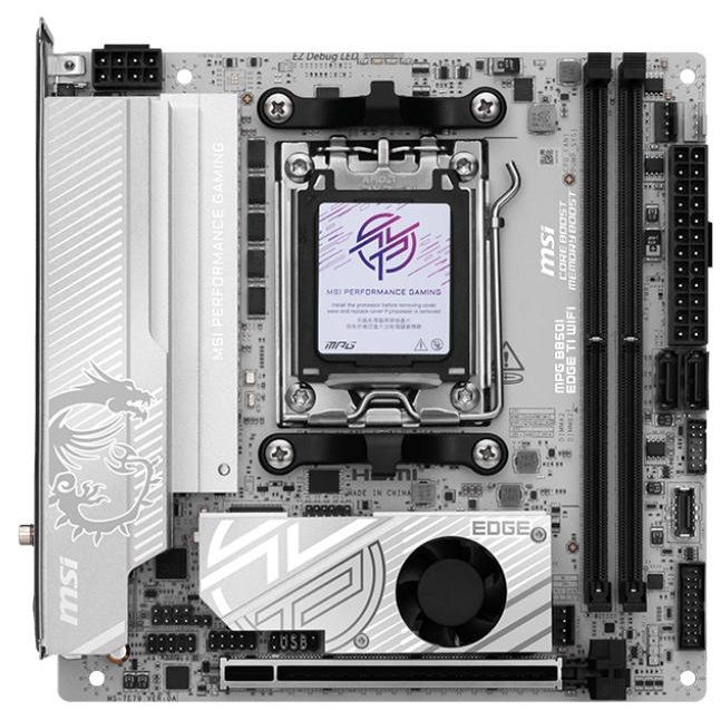 Материнcька плата MSI MPG B850I EDGE TI WIFI sAM5 B850 2xDDR5 M.2 HDMI WiFi BT mITX