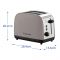 Тостер  Russell Hobbs 1671Вт, нержав., підігрів, моко