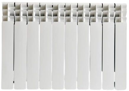 Радіатор біметалевий AAA 500/96 10 секцій 563х80х96мм бокове підкл. 2550 Вт білий