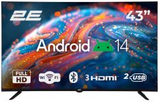 Телевізор 43" 2E LED FHD 60Hz Smart Android Black