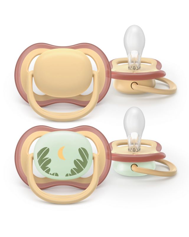 Пустушка  Avent  Ultra Air, 0-6 міс., 2 шт, нейтральний дизайн.